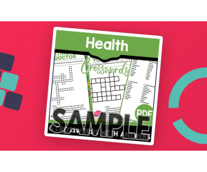 Health Crossword: 1 Page Sample (PDF)