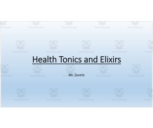 Health Tonic: A Descriptive Writing Project
