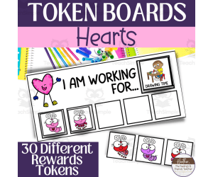 Hearts Themed Token Boards | Behavior Management Boards