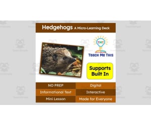 Hedgehog | Interactive Science Lesson | Micro-Learning Deck