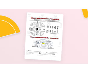 Heliocentric vs Geocentric Theory – Labeling Activity