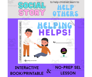 Helping Others | Interactive Book/Printable Class Community Building