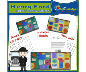 Henry Ford Lapbook / Interactive Notebook - EBOOK