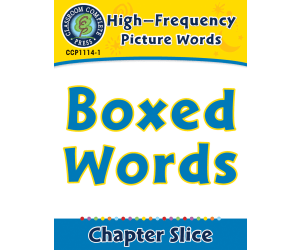High-Frequency Picture Words: Boxed Words