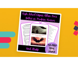 High School Edgar Allan Poe Unit Study on Gothic vs. Modern Horror