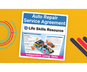 High School Life Skills Worksheet - Auto Repair Service Agreement