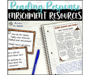 Higher Order Thinking Depth & Complexity Reading Response Choice Board & Task Cards – "Holes" by Louis Sachar