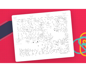 Hippopotamus Extreme Difficulty Dot-to-Dot / Connect the Dots