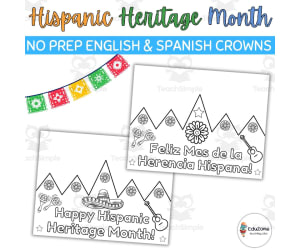 Hispanic Heritage: Engaging Students with NO PREP English & Spanish