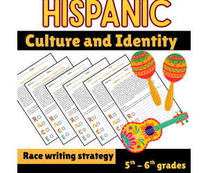 Hispanic Heritage Month activities october RACE Writing Activities