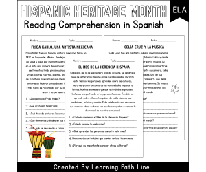 Hispanic Heritage Month Reading Comprehension Passages and Activities