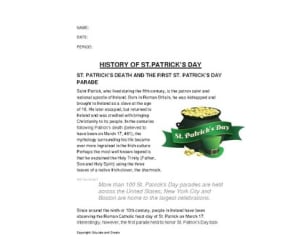 History of St.Patrick's Day