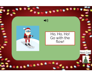 Ho Ho Ho! Go With The Flow Boom Cards, SEL Coloring Pages