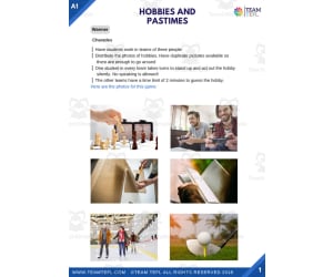 Hobbies and Pastimes | Beginner Lesson Plan
