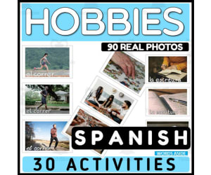 Hobbies Spanish Flash Cards Vocabulary Resource