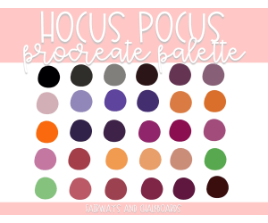 Hocus Pocus Procreate Color Palette