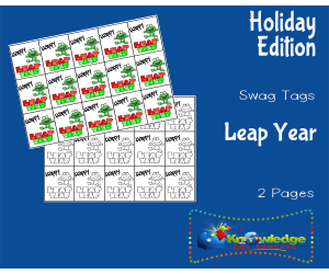 Holiday Swag Tags: Leap Year
