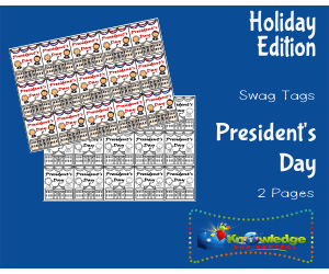 Holiday Swag Tags: President's Day