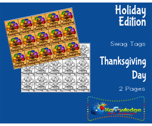 Holiday Swag Tags: Thanksgiving Day