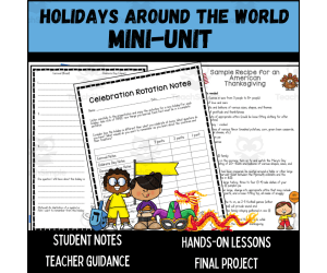 Holidays Around the World Mini Unit (Nonfiction & Global Studies)