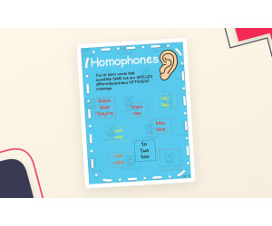 Homophones Anchor Chart – 4th Grade ELA