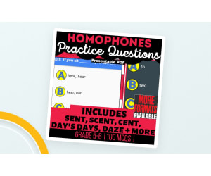 Grade 5 Homophones Worksheets – 100 Practice Questions