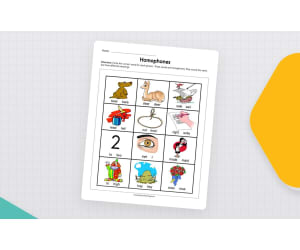 Homophones Worksheet