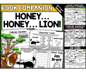 Honey... Honey... Lion! by Jan Brett Interactive Read-Aloud Activities