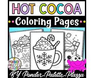 Hot Cocoa Coloring Pages – Cozy Winter Set