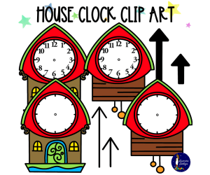 House Clock Clip Art