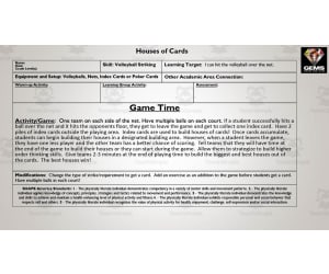 Houses of Cards PE Game
