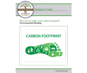 How Do You Reduce Your Carbon Footprint? - Worksheets (Digital & Print)