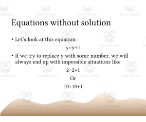 How many solutions to an Equation Editable PowerPoint