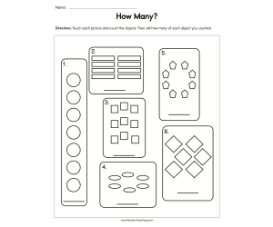 How Many Worksheet