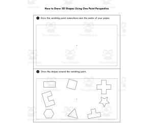 How to Draw 3D Shapes Using One Point Perspective
