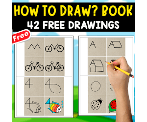 HOW TO DRAW? MINIBOOK | 42 FREE DRAWINGS