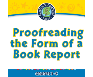 How to Write a Book Report: Proofreading the Form of a Book Report - FLASH-MAC