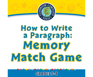 How to Write a Paragraph: Memory Match Game - FLASH-MAC