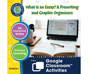 How to Write an Essay: What is an Essay? & Prewriting and Graphic Organizers - Google Slides Gr. 5-8