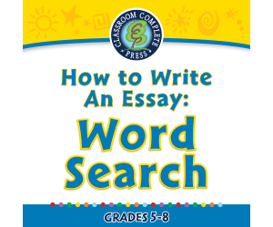 How to Write An Essay: Word Search - FLASH-MAC