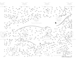 Humpback Whale Extreme Difficulty Dot-to-Dot