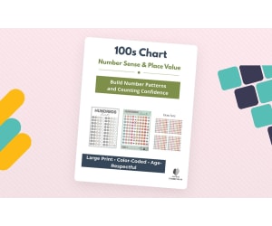 Hundreds Chart | Large-Print Number Sense for Older Learners