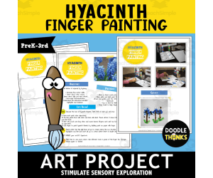 Hyacinth Finger Painting Art Project | Sensory Exploration Activity