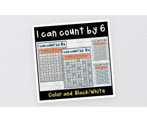 I can count by 6's to 100 and 120