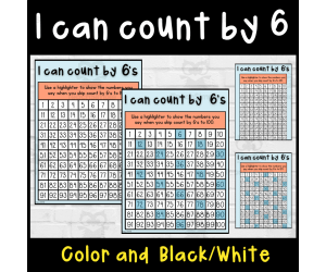 I can count by 6's to 100 and 120