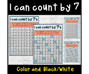 I can count by 7's to 100 or 120