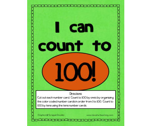 I Can Count to 100 Activity