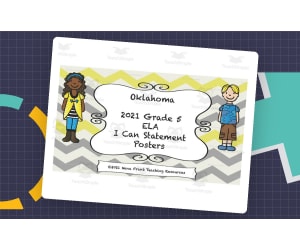 I Can Statement Anchor Charts | 5th Grade ELA | Oklahoma Standards