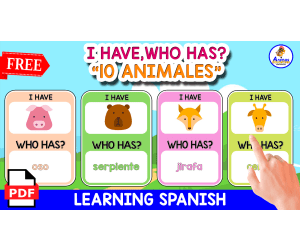 I HAVE, WHO HAS? IN SPANISH | Los Animales