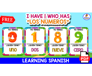 I HAVE, WHO HAS? | "Los números en español"